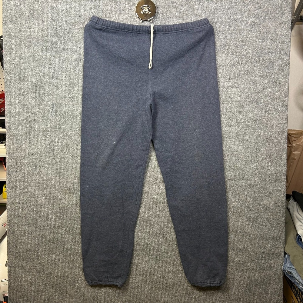 VTG Russell Athletic Sweatpants Men Navy Elastic Waist Drawstring Jogger - Large